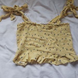 Yellow Crop top